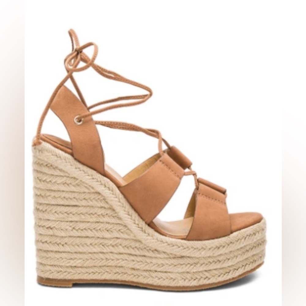 Tony Bianco Biba Caramel Phoenix Lace up Wedge
